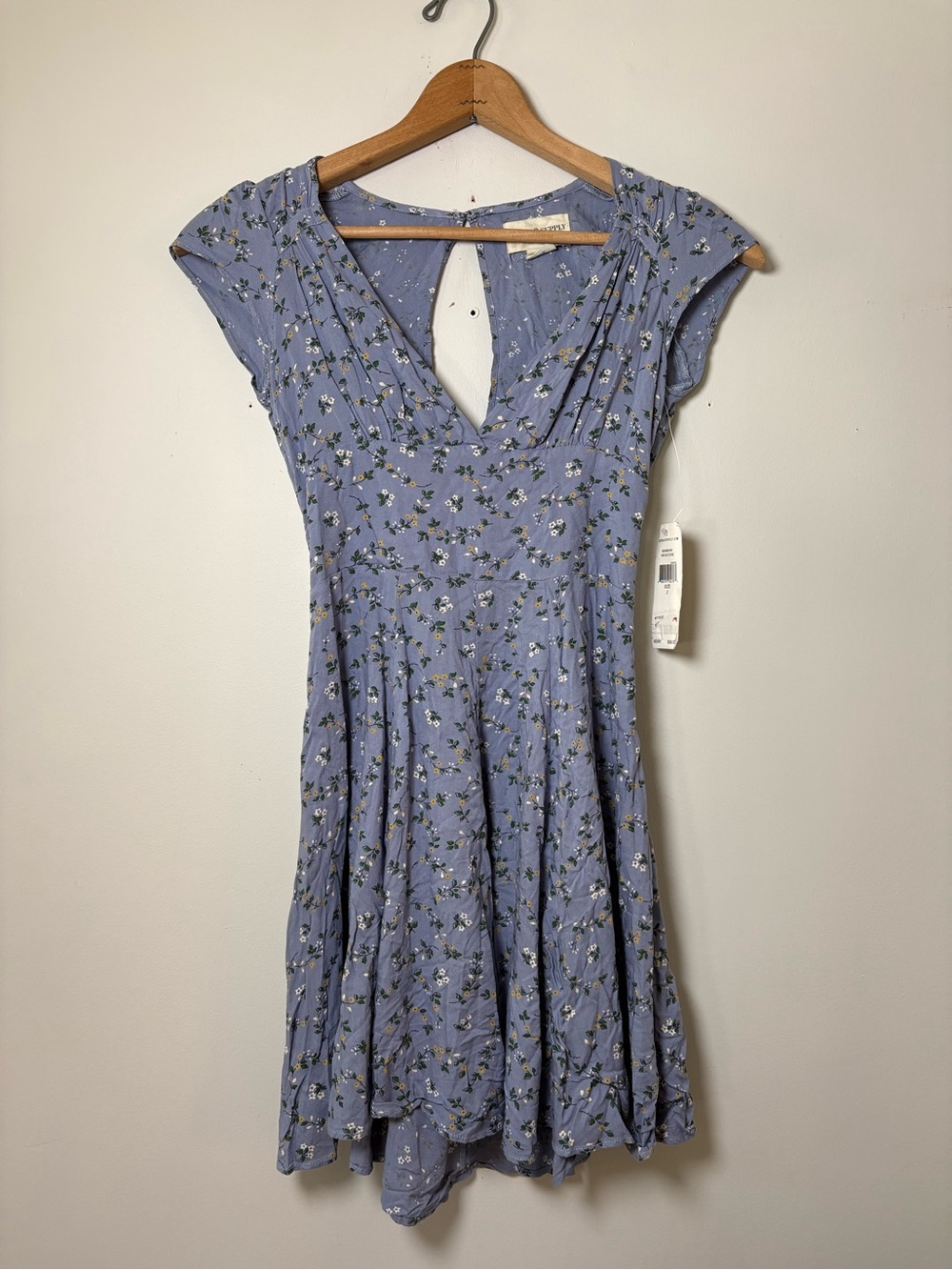 Denim & Supply Ralph Lauren Blue Floral Mini Skater Dress | Size 2 | NWT